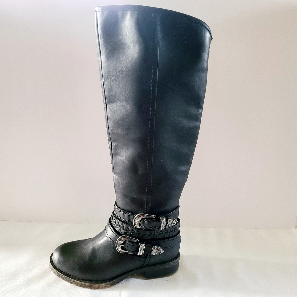 Madden Girl tall black knee high boots